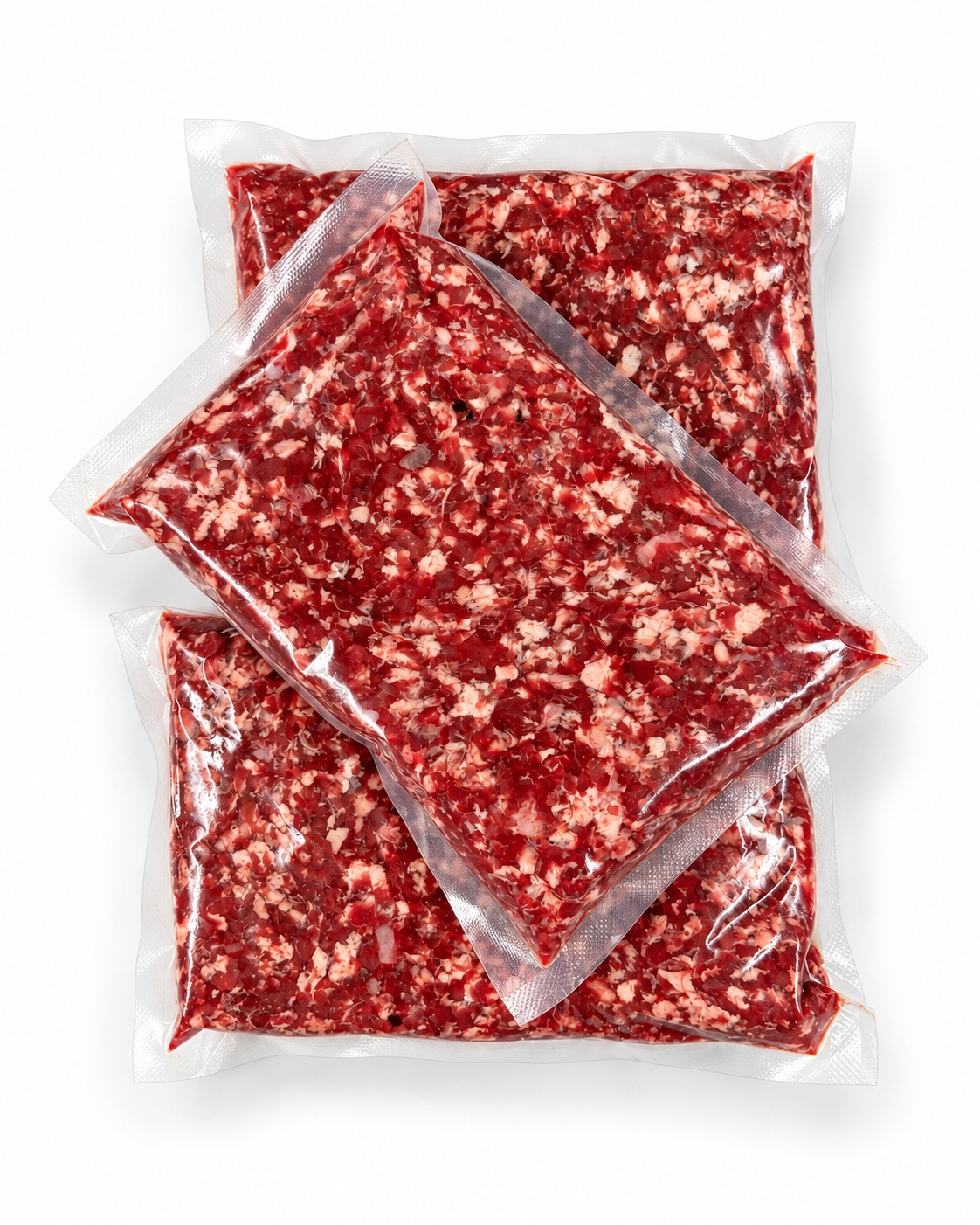 Carne molida en su empaque