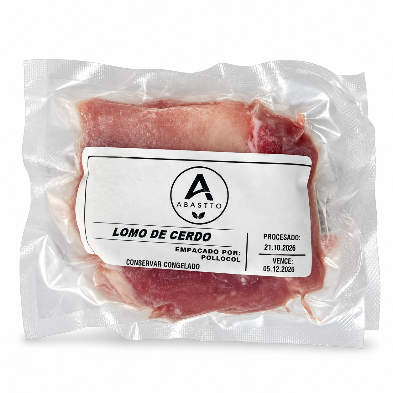 Lomo de cerdo en su empaque